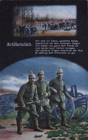 Artillery song: German army artillery (colour litho)