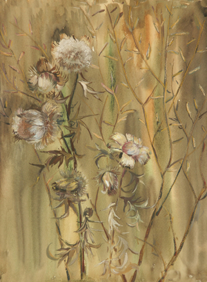 Grasses, 1979 (gouache on paper)