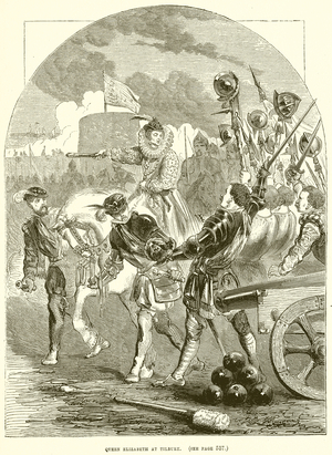 Queen Elizabeth at Tilbury (engraving)