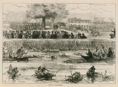 Swimming in the Serpentine (engraving)