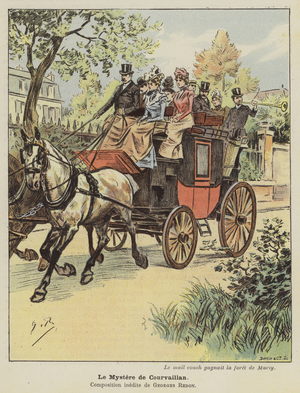 Le Mystere de Courvaillan (colour litho)