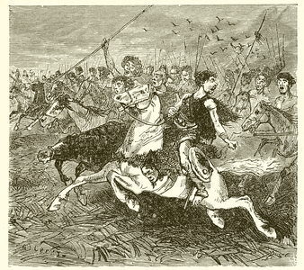 The Huns charging (engraving)
