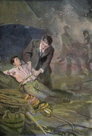 Illustration for Peter The Whaler (colour litho)