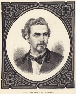 Louis II, the late King of Bavaria (engraving)