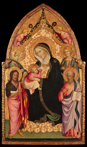 The Madonna of Humility with Saints and Angels, 1369-96 (tempera on panel)