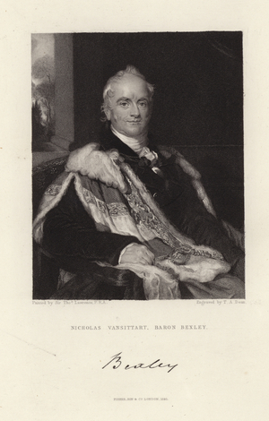 Nicholas Vansittart (engraving)