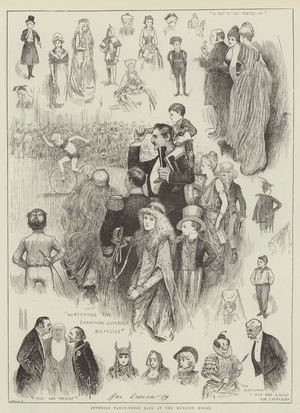 Juvenile Fancy-Dress Ball at the Mansion House (engraving)