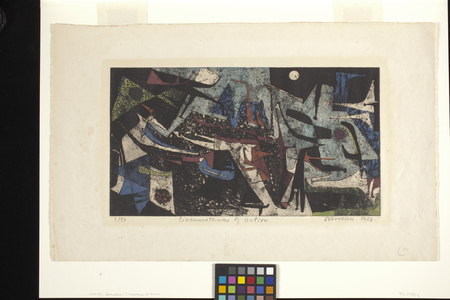 Circumstances Of Action (colour etching and aquatint)