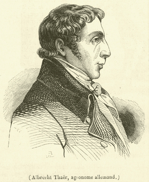 Albrecht Thaer, agronome allemand (engraving)