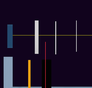The city night, 2016 (mixed media)