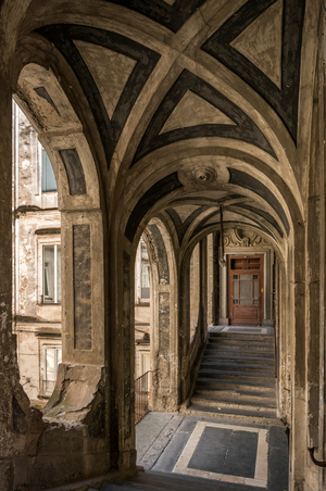 Baroque - Architecture : Via della Sanita 2-6 - Palace Sanfelice, Naples, Italy