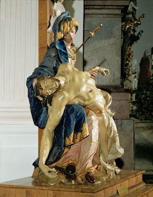 Pieta, detail … (painting on wood)