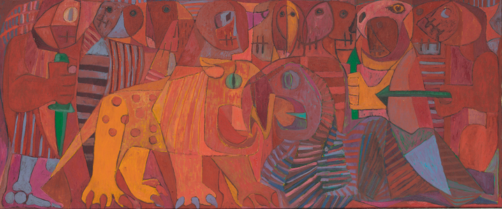 La Guerra Florida, 1958 (oil on canvas)