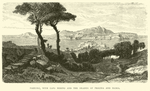 Pozzuoli, with Capo Miseno and the Islands of Procida and Ischia (engraving)