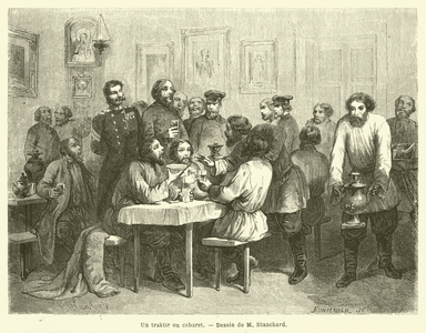 Un traktir ou cabaret (engraving)
