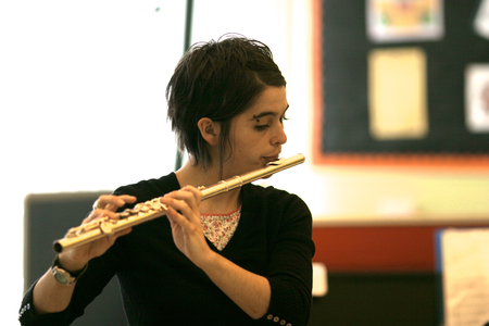 Tina Hitchens playing