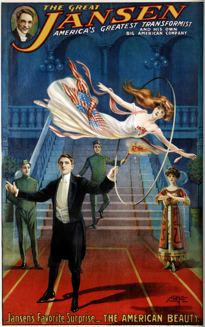 Poster for conjuror Harry August Jansen (Dante the Magician) 1911