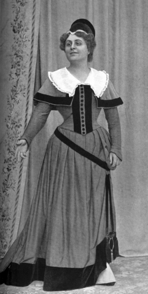 French opera singer Marie Delna in the opera "Le Prophete", 1898 (photo)