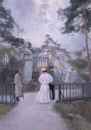 Denkmal Peters des Großen (Monument of Peter the Great), 1895 (watercolour)