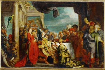 Alboin and Rosamunde (painting on canvas)