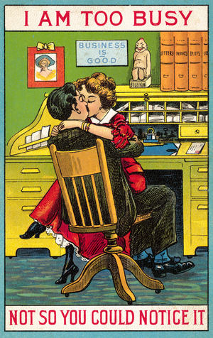 I Am Too Busy (colour litho)
