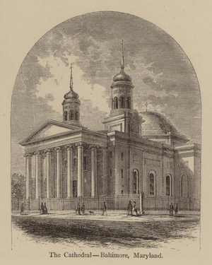 The Cathedral, Baltimore, Maryland (engraving)