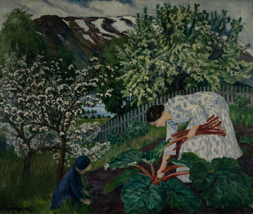 Rhubarb, 1928 (oil on canvas)