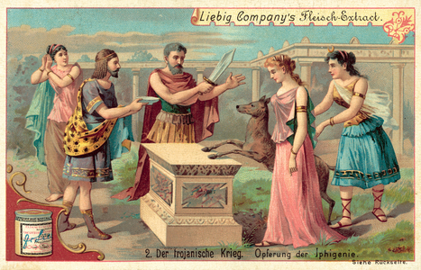 The sacrifice of Iphigenia (chromolitho)