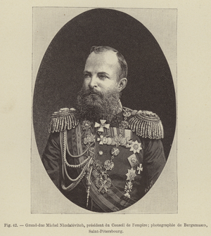 Grand-duc Michel Nicolaievitch, president du Conseil de l'empire (engraving)