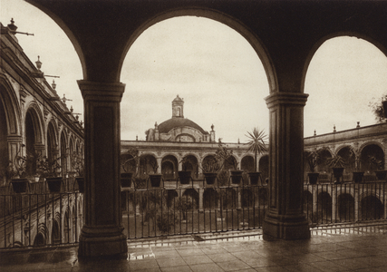 Mexico: Capital Mejico, Colegio de las Vizcainas (b/w photo)