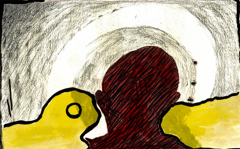 Whisper, 2021 (watercolor, pastel)