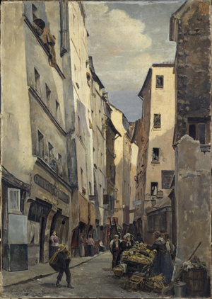 Rue de Venise in 1893, in 1893 (oil on canvas)