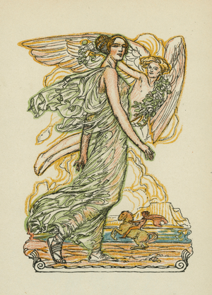 Anacreon’s songs (colour litho)