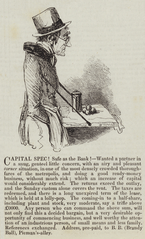 Capital Spec! Safe as the Bank! (engraving)