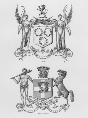 Public arms: Cupar; New Galloway (engraving)