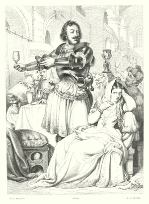Lord Byron's Childe Harold, Canto III, Stanza 48 (engraving)