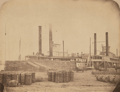 The Steamer Magnolia at the Port of New Orleans,1858–1861 (photo)