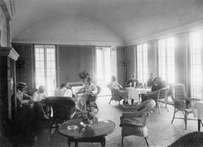 Tennis Club House, 1909 (b/w photo)