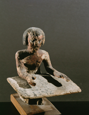 Scribe counting grain …