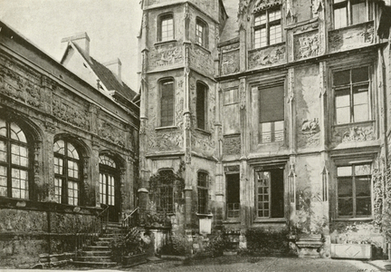 Rouen, Hotel de Bourgtheroulde (b/w photo)