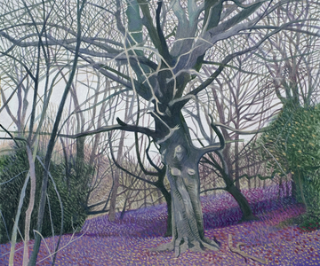 Boxing Day Walk II (oil on canvas)