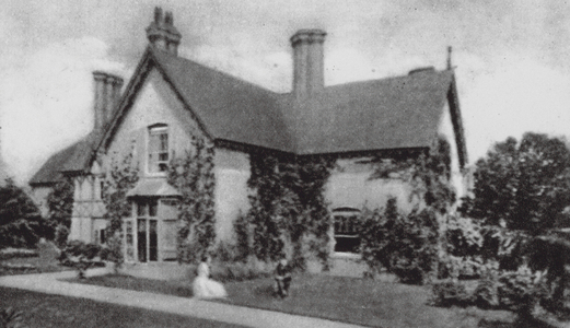 Fockbury House, near Bromsgrove (b/w photo)