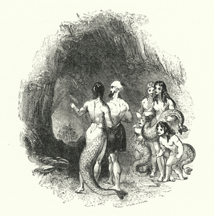 'Abd-Allah of the Land in the House of 'Abd-Allah of the Sea (engraving)