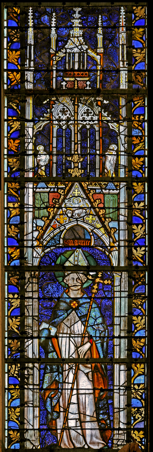 Window w7 depicting St Maurice (stained glass)
