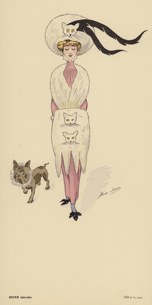 Winter 1910-1911 fashions (colour litho)