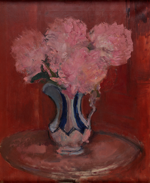 Flowers in a Jug (Oil on canvas)