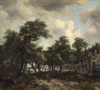Hut among Trees, c.1664 (oil on canvas)