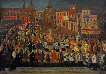 Procession of Our Lady of Grace in the Cebada Square (Madrid), c.1741