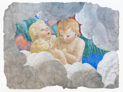 Cherubs, around 1480, (fresco)