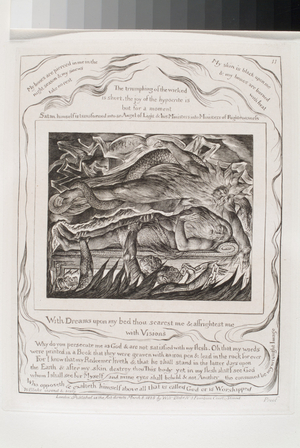 With Dreams Upon My Bed Thou Scarest Me (engraving on india paper chine collé)